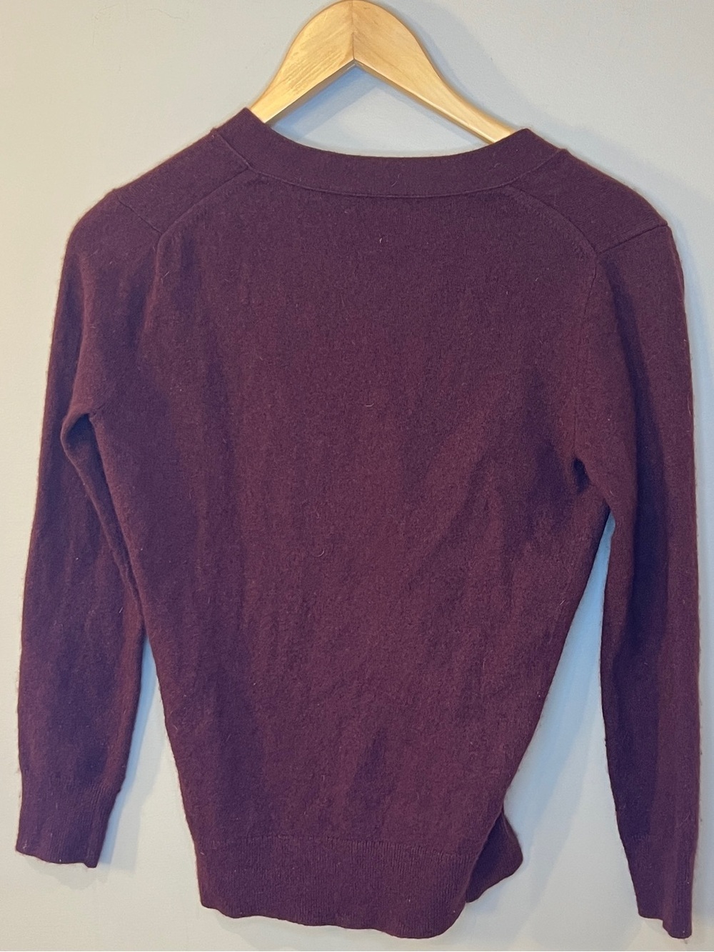 Mercantile Women’s Burgundy Button Front Cardigan Sweater Size XS - Picture 4 of 5